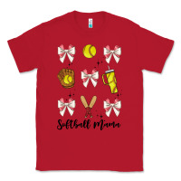 Red softball coquette bow Classic Tee - JahusDesignShop