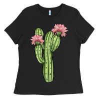 Black cactus 4 Ladies Tee - JahusDesignShop