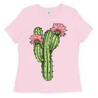 Bubblegum Pink cactus 4 Ladies Tee - JahusDesignShop