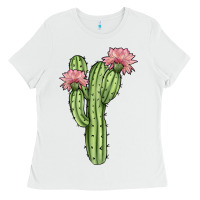 White cactus 4 Ladies Tee - JahusDesignShop