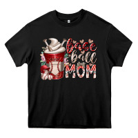Black baseball mom coffee Heavy Core Tee - RacoonDesign