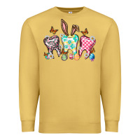Antique Gold Happy Easter Day teeth Premium Sweatshirt - HowdyJamesFarm