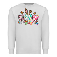 Dove Grey Happy Easter Day teeth Premium Sweatshirt - HowdyJamesFarm