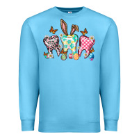 Ocean Blue Happy Easter Day teeth Premium Sweatshirt - HowdyJamesFarm