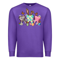 Purple Happy Easter Day teeth Premium Sweatshirt - HowdyJamesFarm