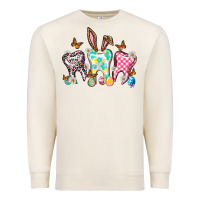 Sandshell Happy Easter Day teeth Premium Sweatshirt - HowdyJamesFarm