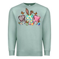 Seafoam Happy Easter Day teeth Premium Sweatshirt - HowdyJamesFarm
