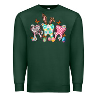 Sports Green Happy Easter Day teeth Premium Sweatshirt - HowdyJamesFarm