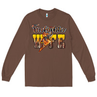 Chestnut firefighter wife lightning bolt Long Sleeve Tee - NancyCooperArtShop