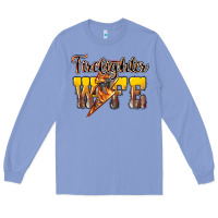 Colony Blue firefighter wife lightning bolt Long Sleeve Tee - NancyCooperArtShop
