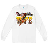White firefighter wife lightning bolt Long Sleeve Tee - NancyCooperArtShop