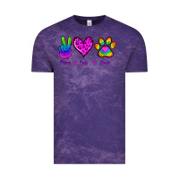 Cloud Purple Peace Love Pride Vintage Tee - Jasminsmagicworld