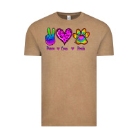 Vintage Coffee Peace Love Pride Vintage Tee - Jasminsmagicworld