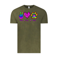 Vintage Olive Peace Love Pride Vintage Tee - Jasminsmagicworld