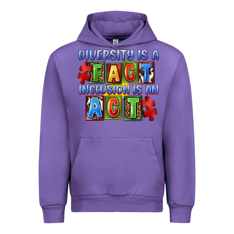 Diversity Is A Fact Inclusion Is An Act Urban Hoodie by FaDigitalArtStudio | Teevron