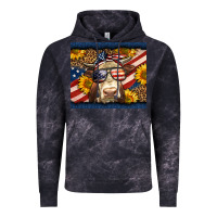 Cloud Black Western 4th Of July Cow Vintage Hoodie - LillyAllenDesigns