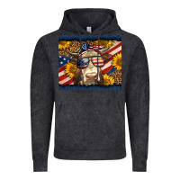 Vintage Black Western 4th Of July Cow Vintage Hoodie - LillyAllenDesigns