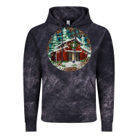 Cloud Black Barn Christmas Vintage Hoodie - RanaPortraitStore