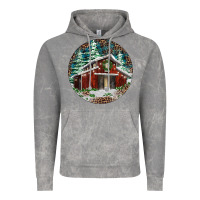 Cloud Rock Barn Christmas Vintage Hoodie - RanaPortraitStore