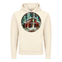 Vintage Artic Barn Christmas Vintage Hoodie - RanaPortraitStore