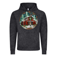 Vintage Black Barn Christmas Vintage Hoodie - RanaPortraitStore