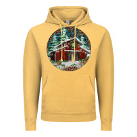 Vintage Mustard Barn Christmas Vintage Hoodie - RanaPortraitStore