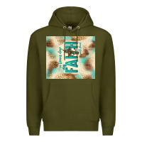 Army Green faith with cross Premium Hoodie - TumblerDesignByShophia