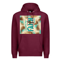 Burgundy faith with cross Premium Hoodie - TumblerDesignByShophia