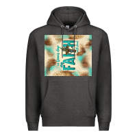Charcoal Heather faith with cross Premium Hoodie - TumblerDesignByShophia