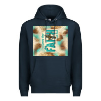Navy faith with cross Premium Hoodie - TumblerDesignByShophia