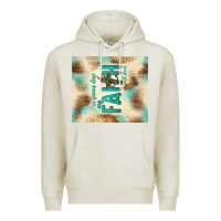 Oatmeal Heather faith with cross Premium Hoodie - TumblerDesignByShophia
