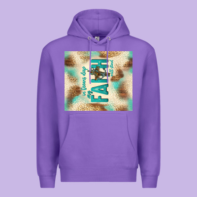 Faith With Cross Premium Hoodie Designed By Tumblerdesignbyshophia