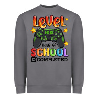 Storm level 100 days of school completed Heavyweight Sweatshirt - MaliasSmallBusiness