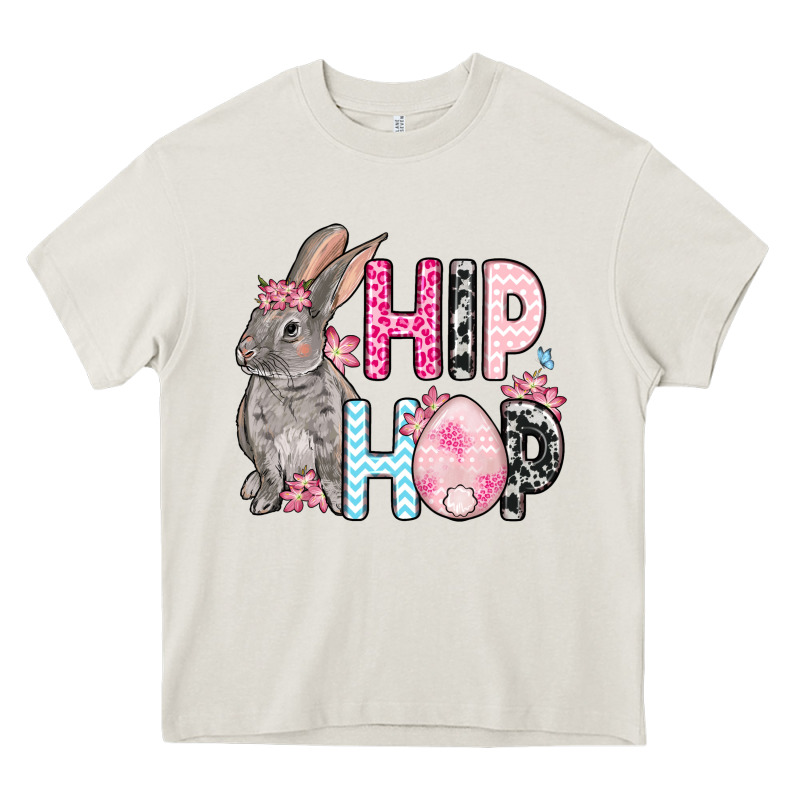 Easter Day Hip Hop Bunny Heavy Core Tee by OliviaCreatesArt | Teevron