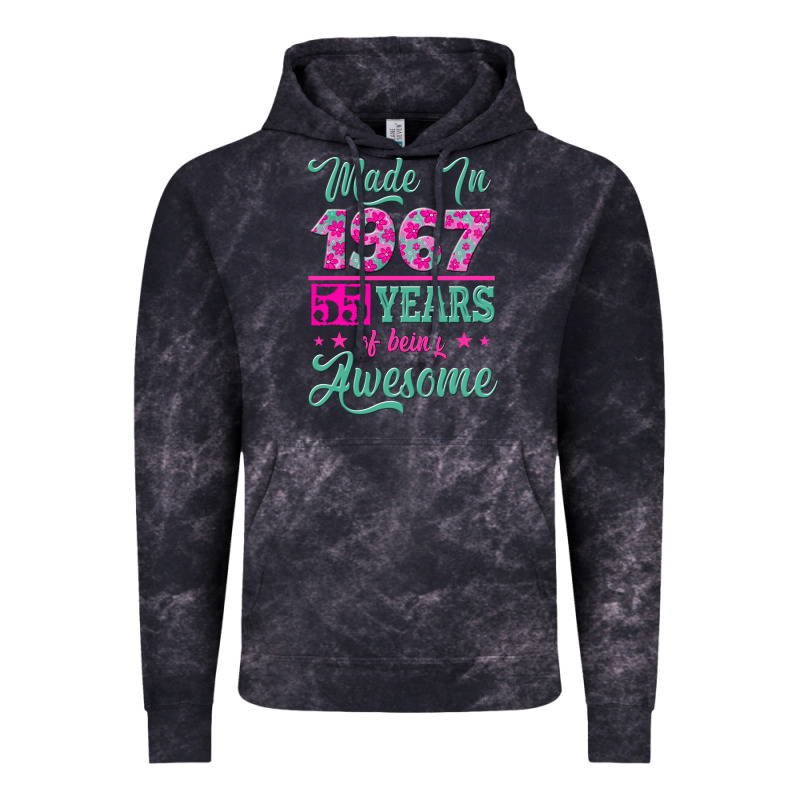 Made In 1967, 55 Years Of Being Awesome Vintage Hoodie by Jasminsmagicworld | Teevron
