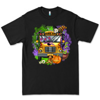Black halloween school bus Premium Tee - AdoDesignShop