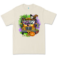 Bone halloween school bus Premium Tee - AdoDesignShop