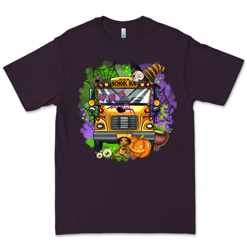 Halloween School Bus Premium Tee by AdoDesignShop | Teevron