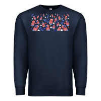 Navy American popsicle Premium Sweatshirt - TumblerDesignByShophia