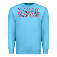 Ocean Blue American popsicle Premium Sweatshirt - TumblerDesignByShophia