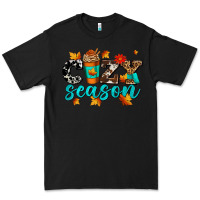 Black cozy season with coffee cup Premium Tee - AdoDesignShop