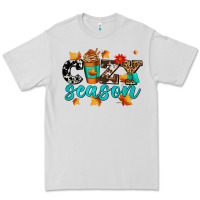 Dove Grey cozy season with coffee cup Premium Tee - AdoDesignShop