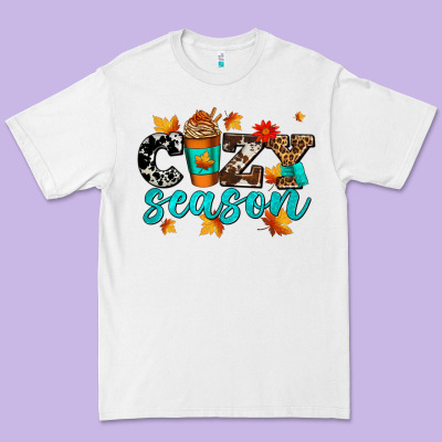 Cozy Season With Coffee Cup Premium Tee Designed By Adodesignshop