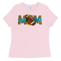 Bubblegum Pink western mom american football Ladies Tee - HRA Design Shop