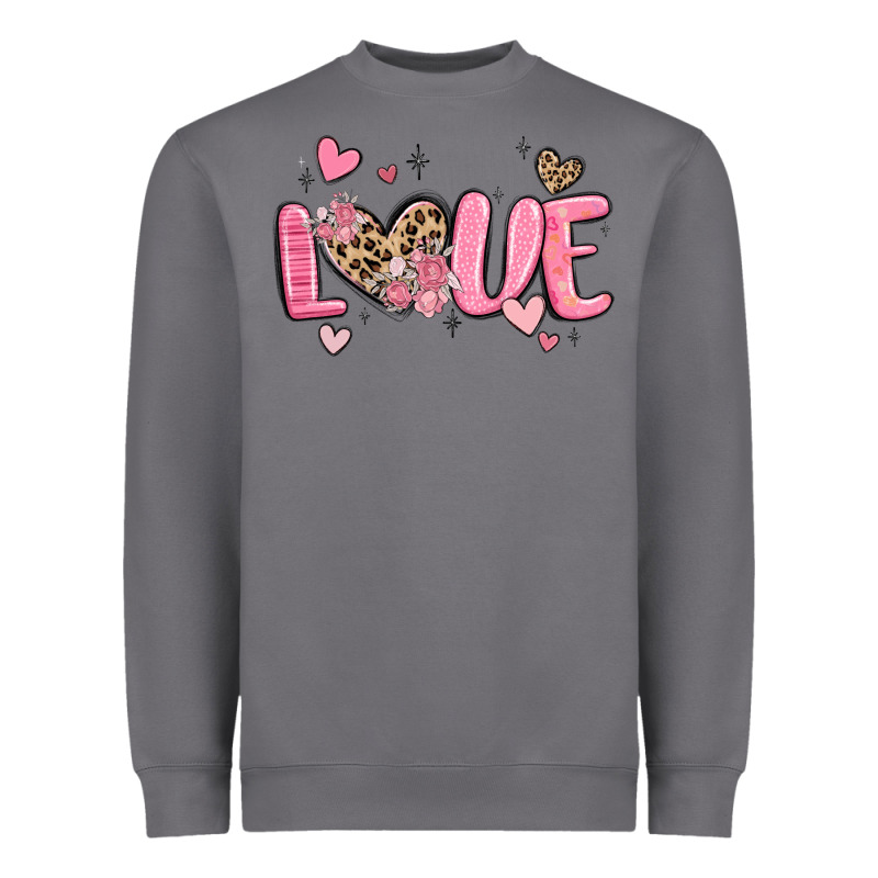 Love Valentines Day Heavyweight Sweatshirt by MaliasSmallBusiness | Teevron