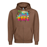 Chestnut beach babe Zipper Hoodie - BarkalooDesign