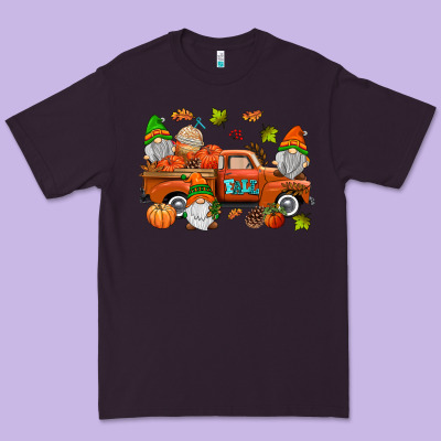 Fall Gnomes Truck Premium Tee Designed By Adodesignshop