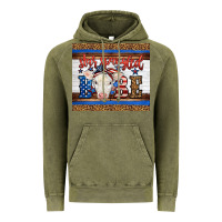 Vintage Olive Western Star Spangled Baby Cow Vintage Hoodie - LillyAllenDesigns