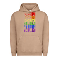 Pigment Burro lgbtq pride american flag Urban Hoodie - FaDigitalArtStudio