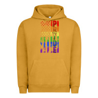 Pigment Peanut Butter lgbtq pride american flag Urban Hoodie - FaDigitalArtStudio